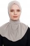 Narin - Sand Praktisk One Piece Crepe Hijab
