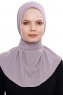 Narin - Steingrå Praktisk One Piece Crepe Hijab