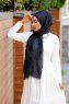 Nija - Svart Mønstret Hijab - Sal Evi