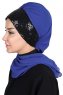 Olga - Blå & Svart Praktisk Hijab