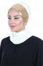 Olga - Creme & Gold Praktisk Hijab