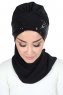 Olga - Svart & Svart Praktisk Hijab