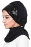 Olga - Svart & Svart Praktisk Hijab