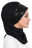 Olga - Svart & Svart Praktisk Hijab