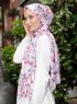 Pariza - Rosa Mønstret Hijab