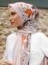 Pariza - Brun Blad Mønstret Hijab