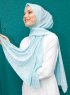 Pariza - Lysegrønn Mønstret Hijab