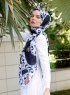 Peridot - Grå Mønstret Hijab - Sal Evi