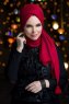 Queen Rosröd Hijab Sjal Muslima Wear 310117c