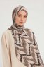 Tansu - Lysebrun Mønstret Hijab
