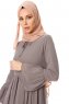 Samiya - Grå Chiffon Kjole - Burun