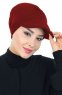 Sandra - Bordeaux Bomull Turban - Ayse Turban