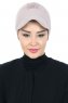 Sandra - Taupe Bomull Turban - Ayse Turban