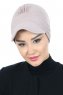 Sandra - Taupe Bomull Turban - Ayse Turban