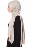Seda - Lys Taupe Jersey Hijab - Ecardin