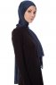 Seda - Marineblå Jersey Hijab - Ecardin