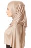 Seda - Taupe Jersey Hijab - Ecardin