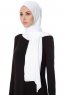Seda - Hvit Jersey Hijab - Ecardin