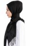 Selin Svart Pashmina Hijab Sjal Özsoy 160001-3