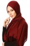 Selin - Burgunder Pashmina Hijab - Özsoy