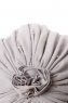 Shereen - Lysegrå Crepe Chiffon Turban - Sehr-i Sal