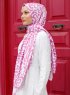 Yumna - Rosa Mønstret Hijab