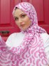 Yumna - Rosa Mønstret Hijab