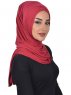 Sofia - Bordeaux Praktisk Bumull Hijab
