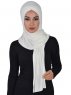 Sofia - Creme Praktisk Bumull Hijab