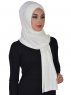 Sofia - Creme Praktisk Bumull Hijab
