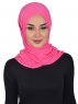 Sofia - Fuchsia Praktisk Bumull Hijab