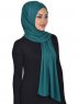 Sofia - Mørk Grønn Praktisk Bumull Hijab