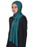 Sofia - Mørk Grønn Praktisk Bumull Hijab