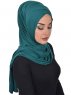 Sofia - Mørk Grønn Praktisk Bumull Hijab