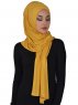 Sofia - Sennepsgul Praktisk Bumull Hijab