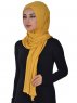 Sofia - Sennepsgul Praktisk Bumull Hijab