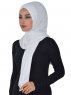 Sofia - Hvit Praktisk Bumull Hijab