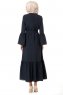 Soraya - Marineblå Abaya - Miss Cazibe