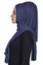 Tamara - Marineblå Praktisk Bumull Hijab