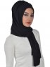 Tamara - Svart Praktisk Bumull Hijab