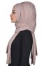 Tamara - Taupe Praktisk Bumull Hijab