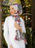 Amapola - Bordeaux Mønstret Hijab - Sal Evi