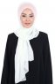 Vera - Gammelrosa & Creme Praktisk Chiffon Hijab