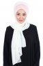Vera - Gammelrosa & Creme Praktisk Chiffon Hijab