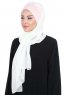 Vera - Gammelrosa & Creme Praktisk Chiffon Hijab