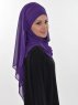 Viola Lila Chiffon Hijab Ayse Turban 325508c
