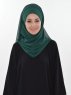 Viola Mörkgrön Chiffon Hijab Ayse Turban 325513a