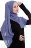 Yara - Indigo Praktisk One Piece Crepe Hijab