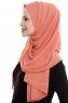 Yara - Lakserosa Praktisk One Piece Crepe Hijab