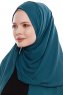 Yara - Mørk Grønn Praktisk One Piece Crepe Hijab